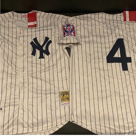 Mitchell & Ness Other - New York Yankees Lou Gehrig 1939 Home Baseball Jersey MLB Murderers Row NWT